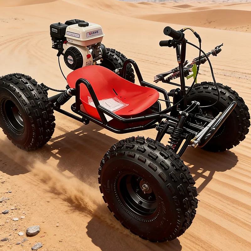 Factory Direct New 212CC Gas Pedal Go Kart All-Terrain Beach Drifting Bike with Four-Stroke Engine Speed for Outdoor Adventures