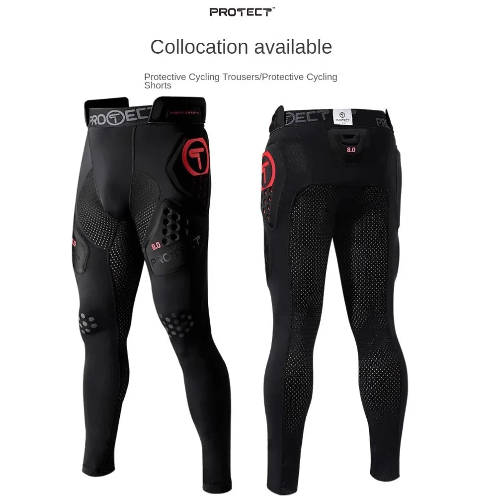 Breathable Motorcycle Riding Pants with Knee Hip Armor Lightweight Protective Gear For Motocross Street Riding CE Certified