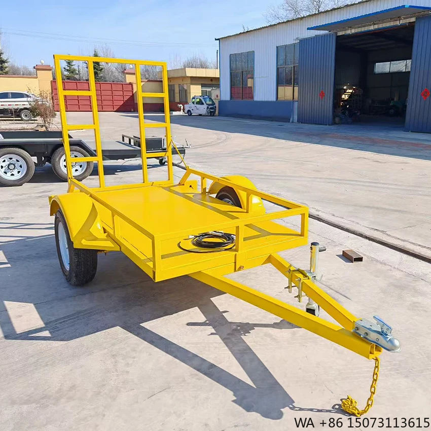Automotive Hydraulic 3-Ton Low Bed Inclined Trailer Multi-Purpose for Small Excavator Steel/Aluminum/Galvanized