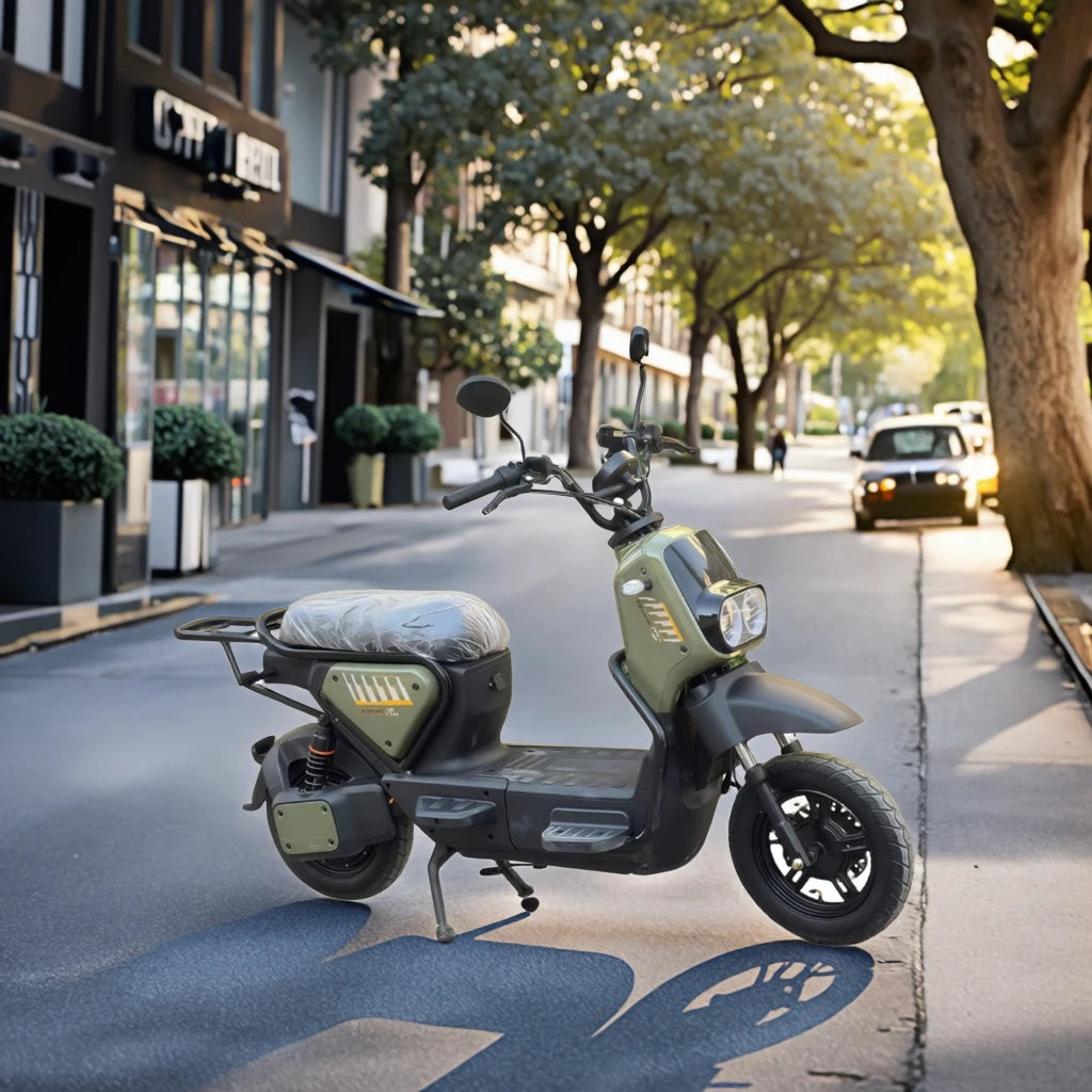 48V 500W Electric Motorcycle - 14 Inch Tire Adult Street Legal E-Motorcycle with High Efficiency Battery & Durable Design