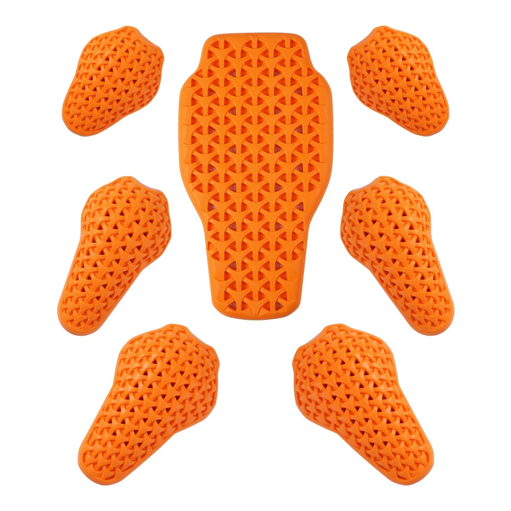 WOSAWE Motorcycle Jacket Lining Protectors Pad Shoulders Elbow Back Armor Gear for Motocross Racing Skiing Skating Bike Cycling