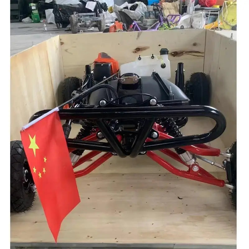 Popular Design Gasolene Farm Buggies Teenagers Drifting Buggy Powerful Dune Buggy Four Wheels Scooter Foot Operate Beach Cart