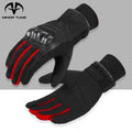 Winter Warm Motorcycle Gloves Waterproof Full Finger Gloves Men Carbon Fiber Knuckle Protection Moto Biker Gloves Touch Screen