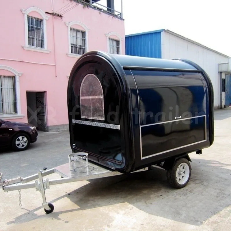 Buy 8ft French Fries Food Trailer Counter with Equipment Smoker, Stainless Steel Mobile Restaurant Mobile Food Truck for Sale