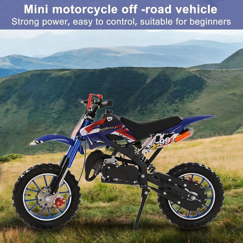50cc Dirt Bike, 2-Stroke Kids Dirt Bike, Adults Trail Gas Power Motocross, Gas Dirt Bikes for Kids 8-14, Mini, Customized