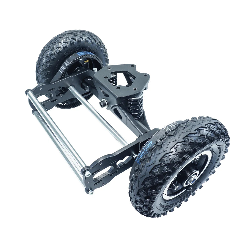 Skateboard Wheels with trucks 16.5"truck With 8'' Pneumatic All Terrain Mountain Wheels and two belt for DIY off road board/ESK8