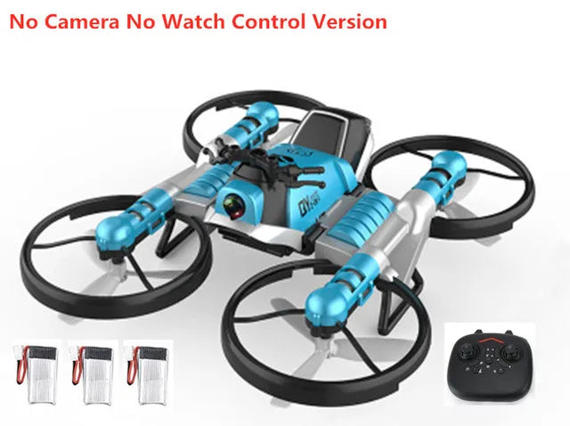 WIFI FPV uav aircraft Motorcycle 2 in 1 Deformation Drone With 4K HD Camera 3D Flip One Key Return Headless Mode RC Quadrocopter