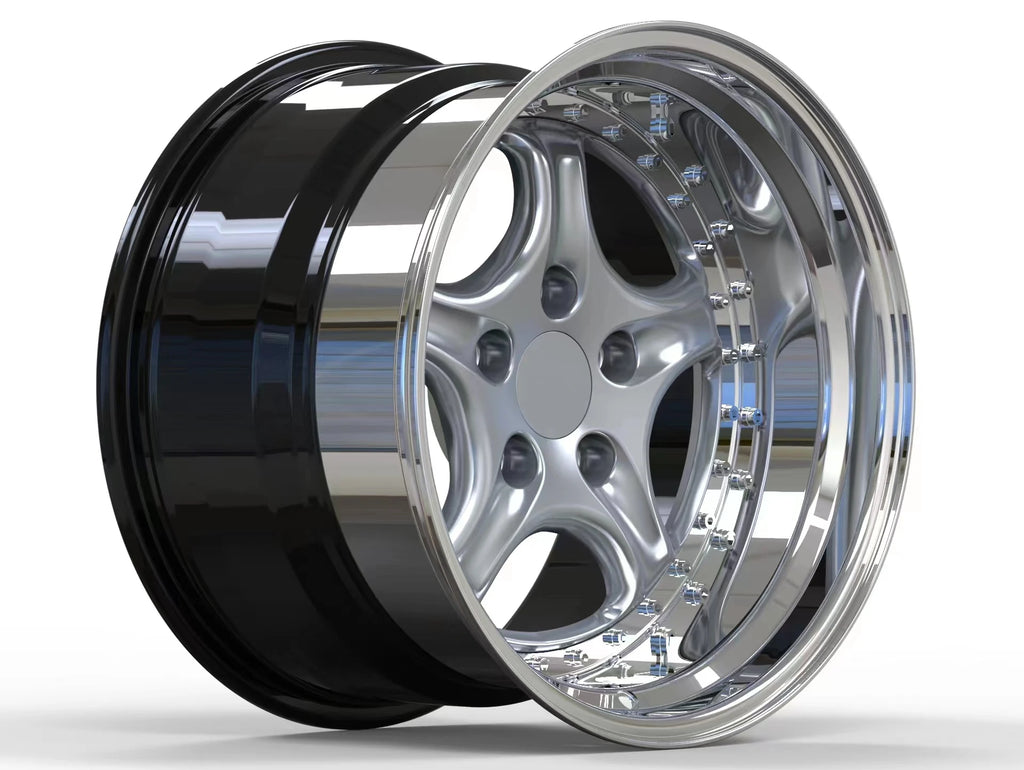 5X130 5X120 17 18 19 20 Inch Racing Sporting Deep Lip 2 3 Piece Luxury Aluminum Forged Car Rims