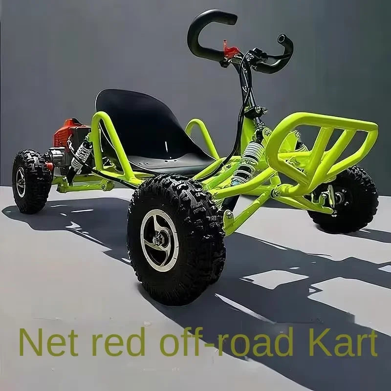 Easy-to-Drive Hand-Start 2-Stroke Mini Off-Road Kart for Children Perfect Starter Go-Kart