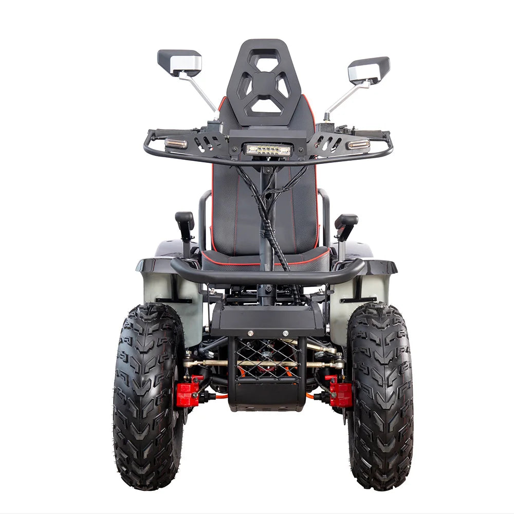 Klein 4 Wheel Driving Electric Scooter ATV Vehicle Off Road All-terrain 6000w 60v 50Ah 4 Wheeler Atv For Adults With 2 Seats