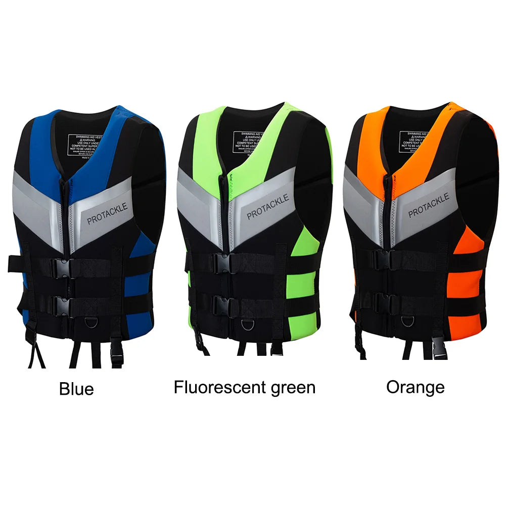 Fishing Water Ski Vest Buoyancy Boating Skiing Driving Vest Lightweight Safety Buckle Floating Foam for Surfing Sailboard Rowing