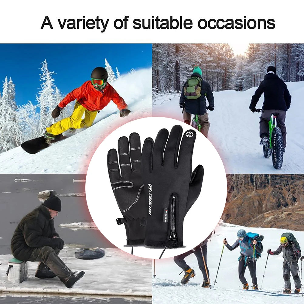 1/2Pair M-2XL USB Winter Gloves Electric Heating Hand Warmer Thermal GlovesWaterproof Snowboard Cycling Motorcycle Bicycle Ski O