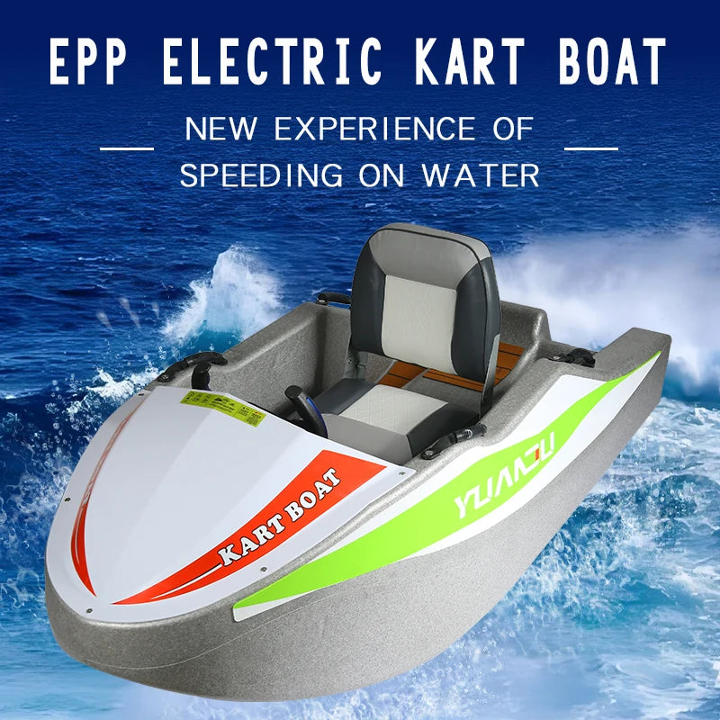 High-Speed Mini Electric Jet Ski Boat with Lithium Battery Water Entertainment Surfboard & Karting Boat Factory Direct Sale