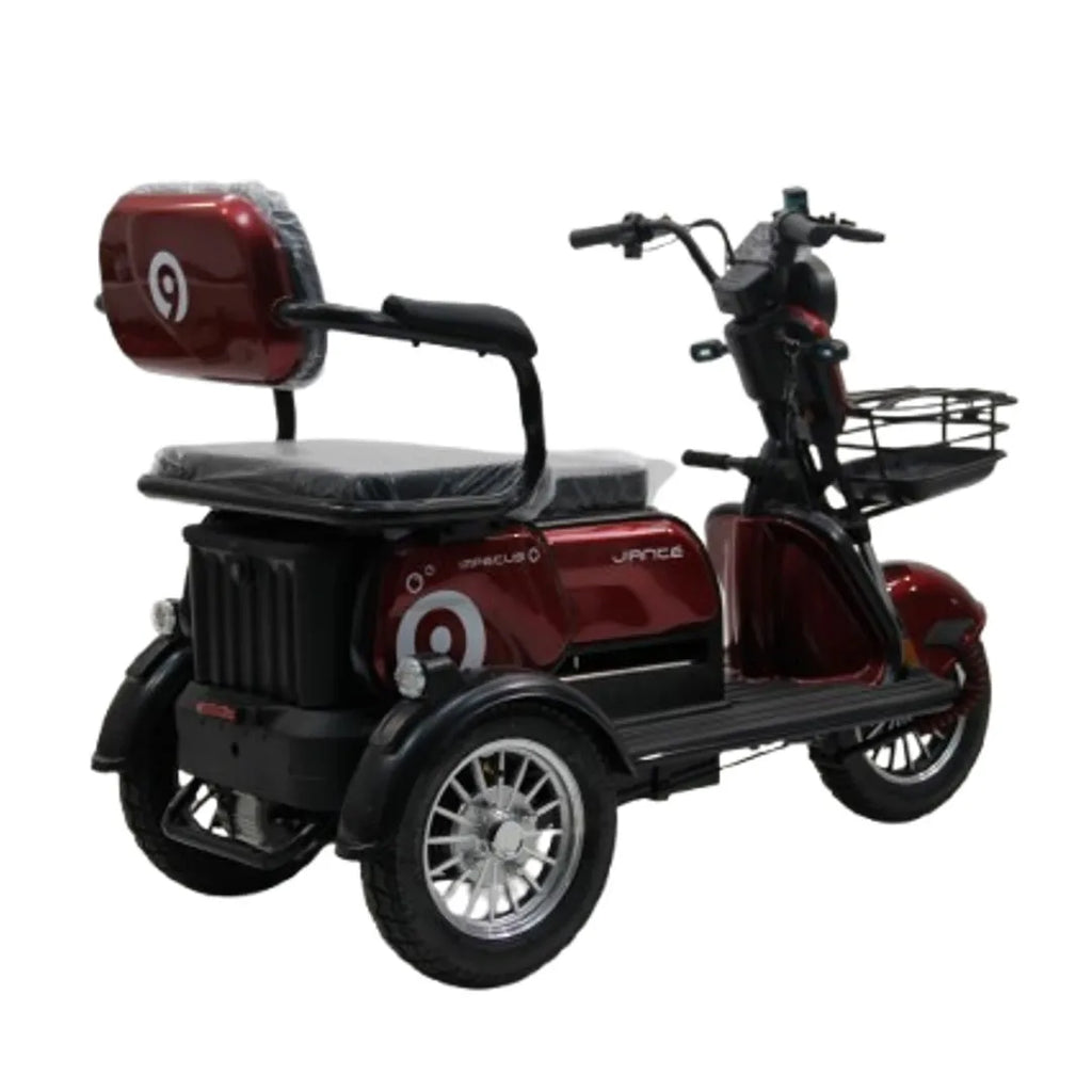 Modification Fashion Design 3 Wheel Electric Mobility Scooter 60V 20ah Streetbike Two Seats with Basket High Quality for Adults