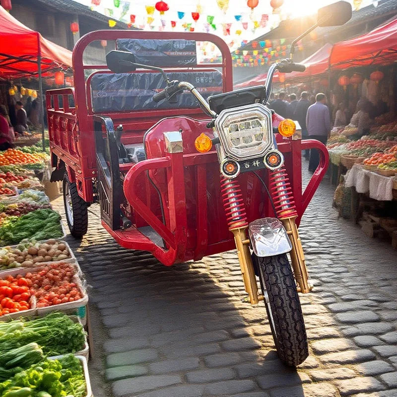 Electric motorcycle 3-wheel electric tricycle adult bicycle