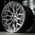 New Deep Concave  2-Piece Forged Aluminum Car Rims 5x112  5x120 Brushed Spoke MOQ 4 Pieces New Passenger  Deep Dish Car Wheels