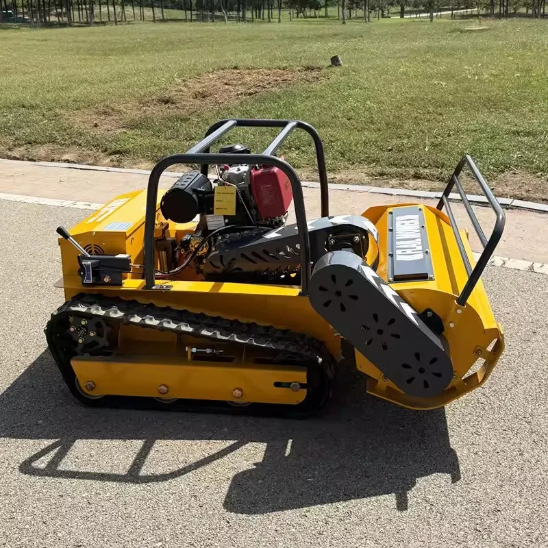Remote Control Lawn Mower Reinforced Deck Brush Clearing Grass Rechargeable Battery High Torque Diesel-Powered Self-Propelled