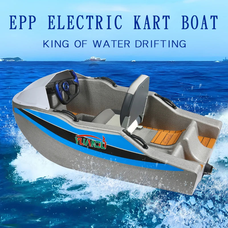 High-Speed Mini Electric Jet Ski Boat with Lithium Battery Water Entertainment Surfboard & Karting Boat Factory Direct Sale