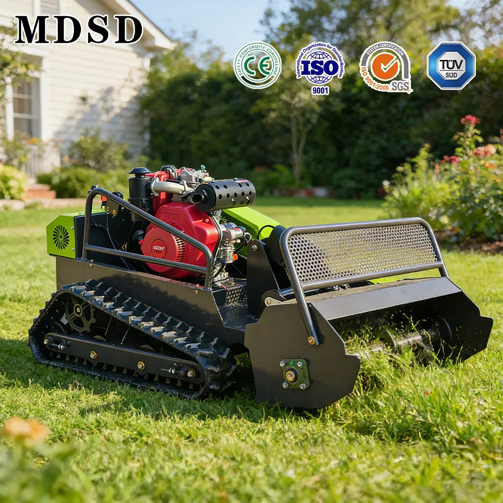 2026 New Robot Lawn Mower Automatic Smart Remote Control Crawler Track Lawn Mower For Garden Yard No Wire Layout Customize