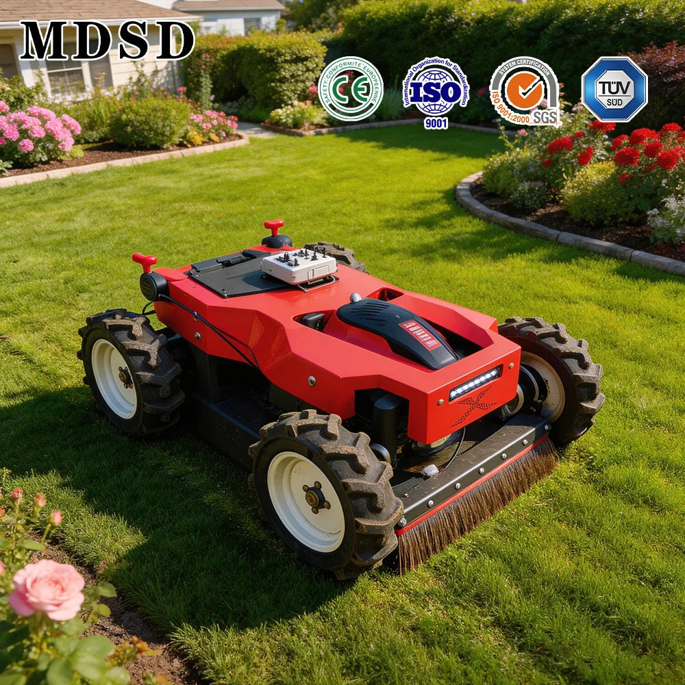 2026 New Robot Lawn Mower Automatic Smart Remote Control Crawler Track Lawn Mower For Garden Yard No Wire Layout Customize