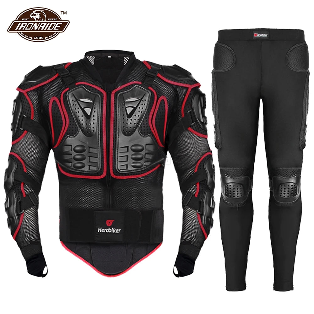 HEROBIKER Motorcycle Jacket Men Body Armor Motorcycle Armor Moto Motocross Racing Jacket Riding Motorbike Moto Protection  S-5XL