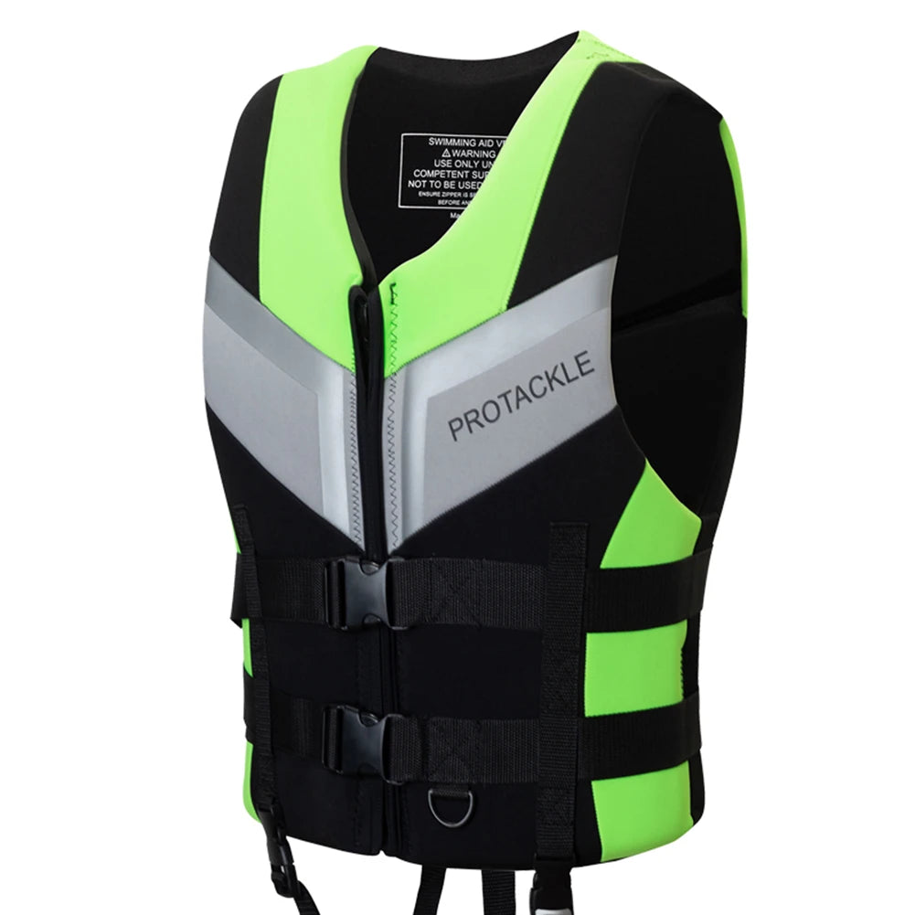 Fishing Water Ski Vest Buoyancy Boating Skiing Driving Vest Lightweight Safety Buckle Floating Foam for Surfing Sailboard Rowing