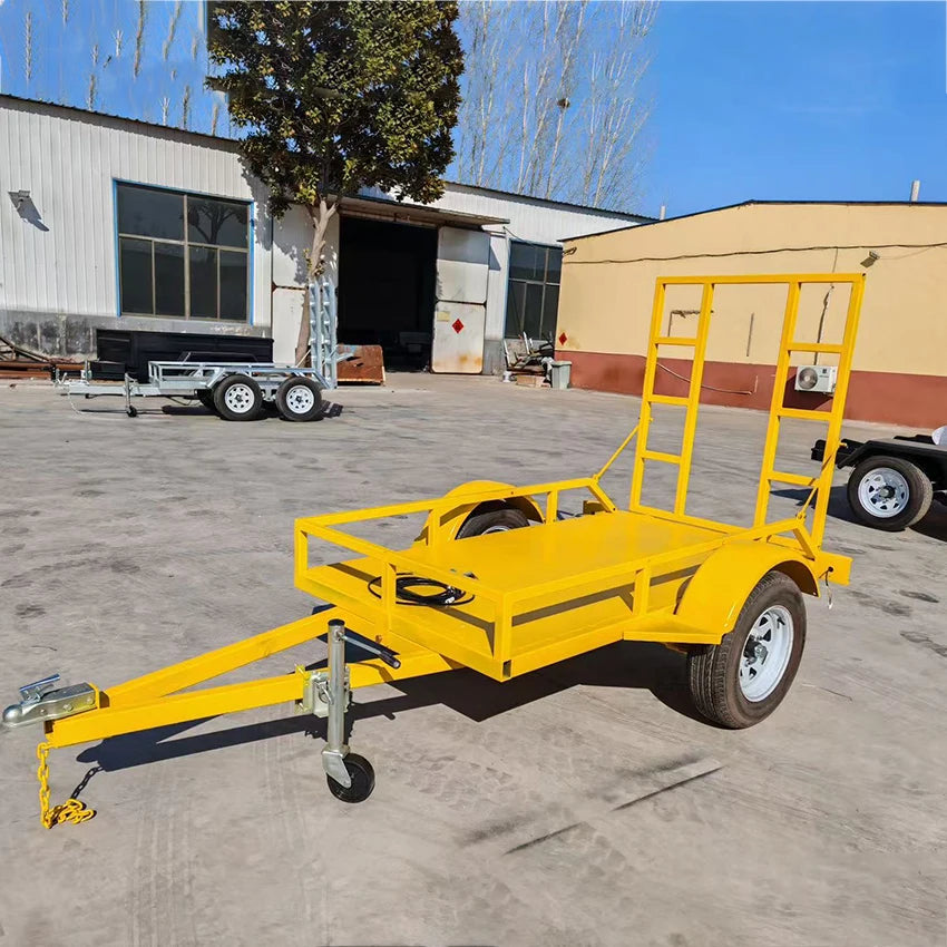 Automotive Hydraulic 3-Ton Low Bed Inclined Trailer Multi-Purpose for Small Excavator Steel/Aluminum/Galvanized