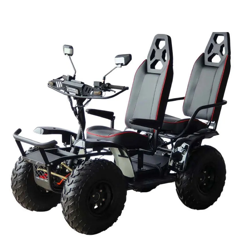 Klein 4 Wheel Driving Electric Scooter ATV Vehicle Off Road All-terrain 6000w 60v 50Ah 4 Wheeler Atv For Adults With 2 Seats