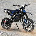 50cc 2-Stroke Kids Dirt Bike,Gas Powered Motorcycle for Kids with Off-Rode Tire, Front Rear Disc Brakes, Customized