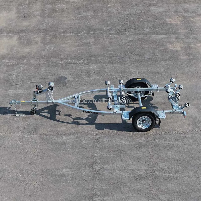 4.05m Grey Soft Roller Boat Trailer Heavy Duty Watercraft Transport