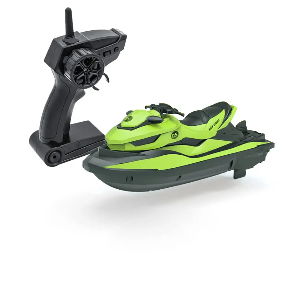 Mini Jet Ski High-Speed RC Motorboat 2.4G Remote Control Electric Boat for Kids double motor Summer Water Play Ideal as a gift