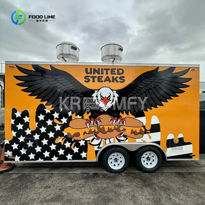 China Fully Equipped Taco Hot Dog Vending Food Truck Street Food Truck Trailer for Sale Food Catering Trailer for Sale