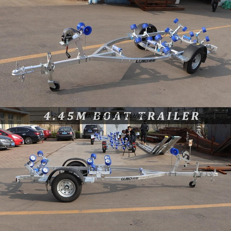 4.45m Heavy Duty Tow Boat Trailer Marine Watercraft Tow Trailer