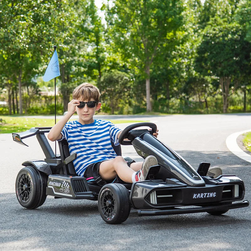 High Speed 24v 36v Children Adult Electric Go Kart Four-wheel Electric Drift Kart Racing Car Bumper Car