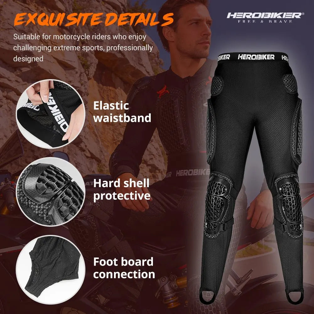 Motorcycle Armor Jacket Protective Pants Ventilated Abrasion-Resistant Jacket With Crash Guards Motocross Riding Gear For E-Bike