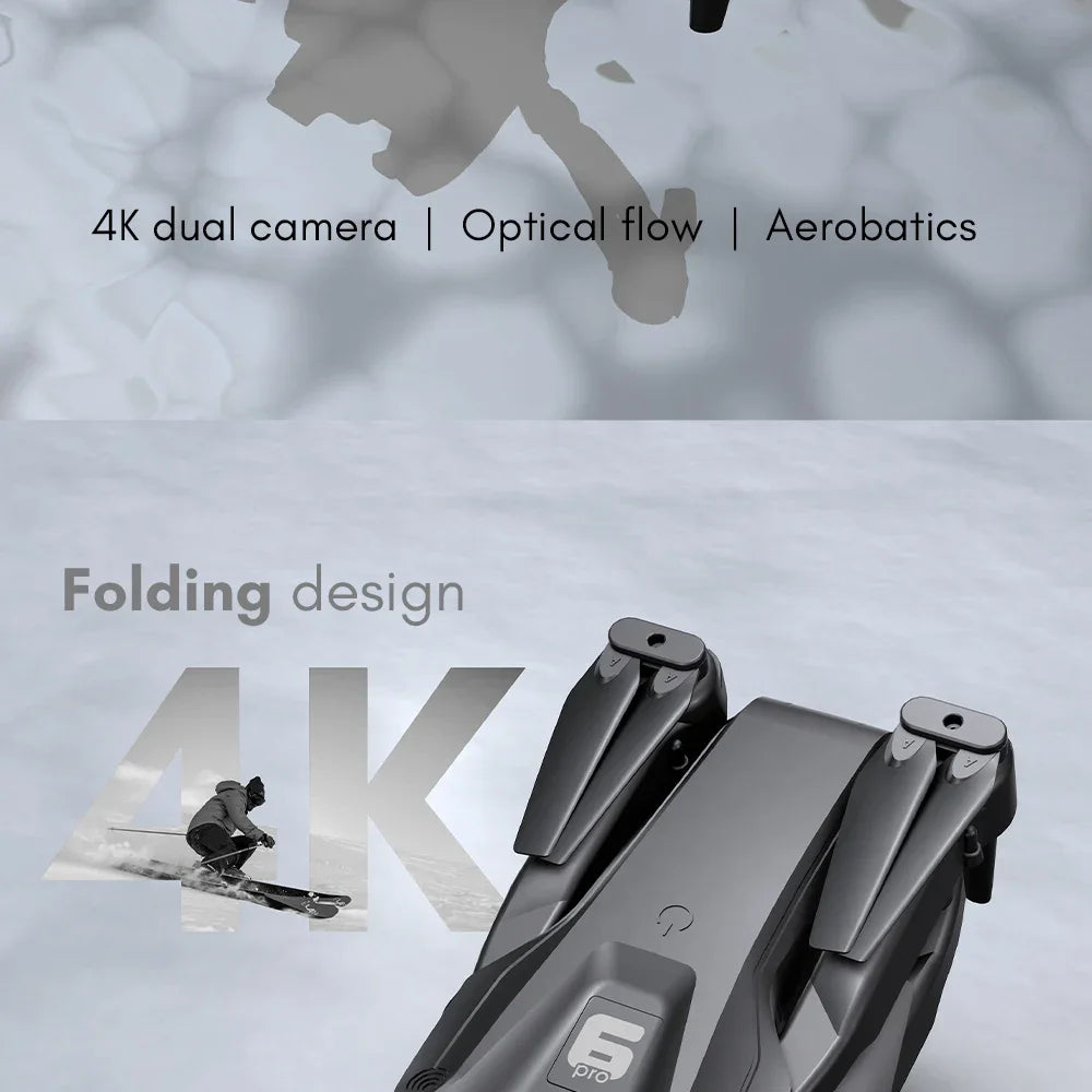 2025 New Mini Rc Drones H66 Folding 4K Hd Aerial Drone Optical Flow Positioning Drone Drone Optical Flow Positioning Adults Kids