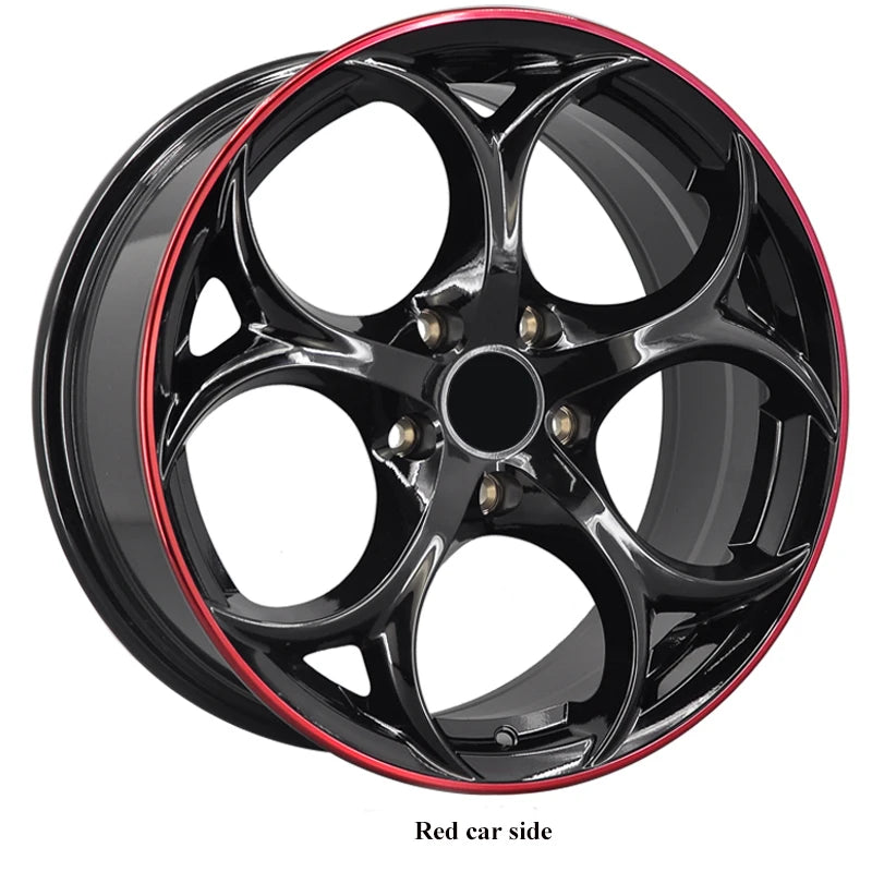 Universal 5 Hole 114.3 5X112 5X120 Pcd 17 to 24 Inch Alloy Aluminum Sport Passenger Car Wheel Rim Black Red Gold Rims