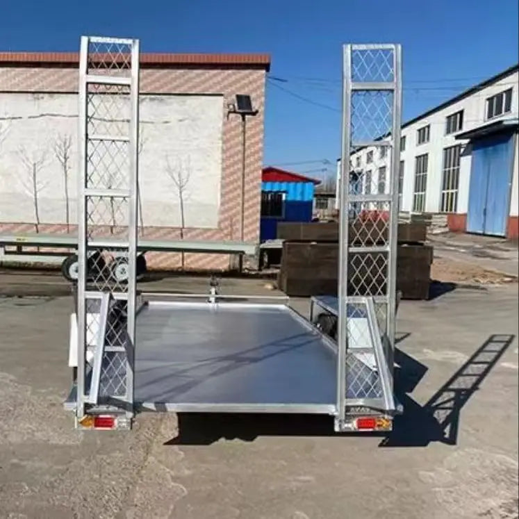 Custom Full Tilt Steel Floor Car Trailer for High-Production Agricultural Transport