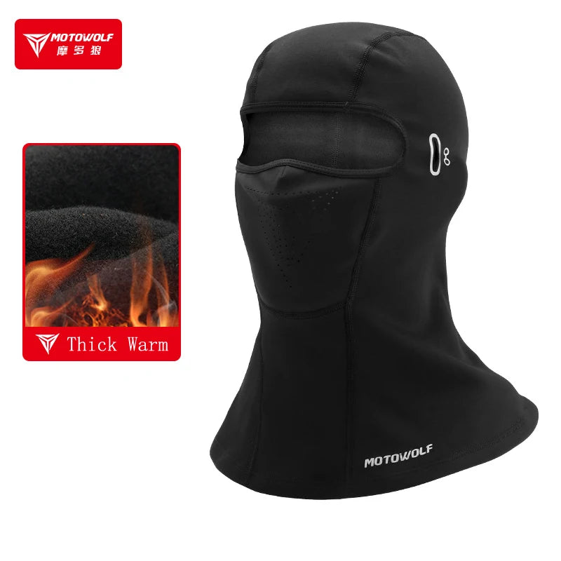 Winter Neck Warmer Thermal Motorcycle Balaclava Moto Mask Waterproof Ski Masks Windproof Elastic Fleece Face Shield