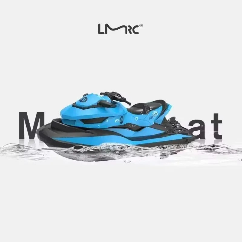 Mini Jet Ski High-Speed RC Motorboat 2.4G Remote Control Electric Boat for Kids double motor Summer Water Play Ideal as a gift