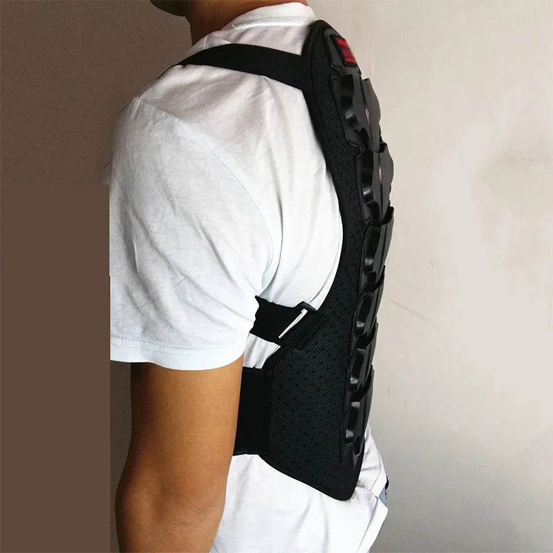 Motorcycle Armor Body Chest Back Spine Vest Protector Anti-Fall Vest Protective Gear, EVA Cushion for Skiing Riding Skating