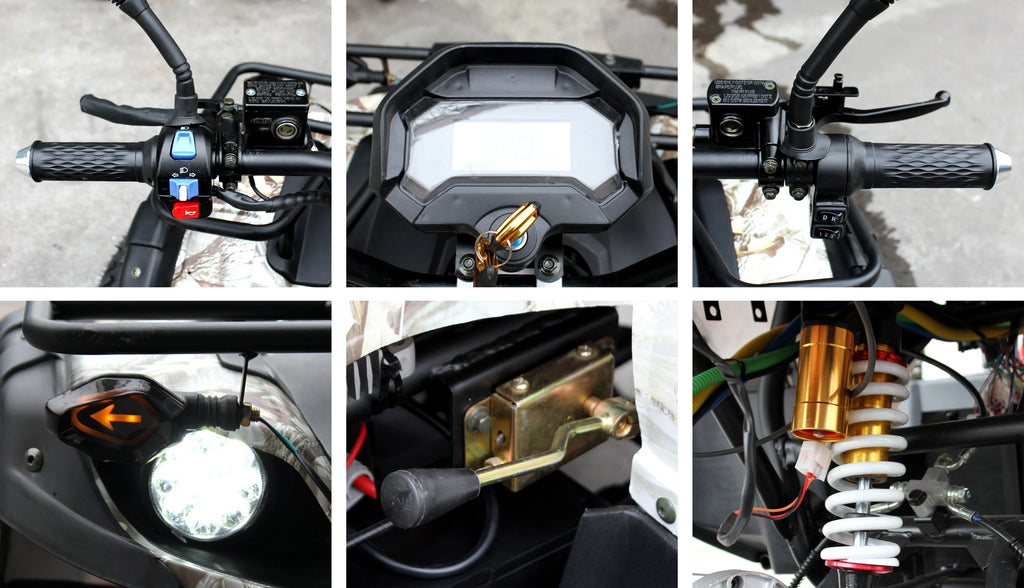 Factory Latest Design Quad Bike 72V2000W Adult Pit 4*4 Off-road Electric 4 Wheeler Quadricycle