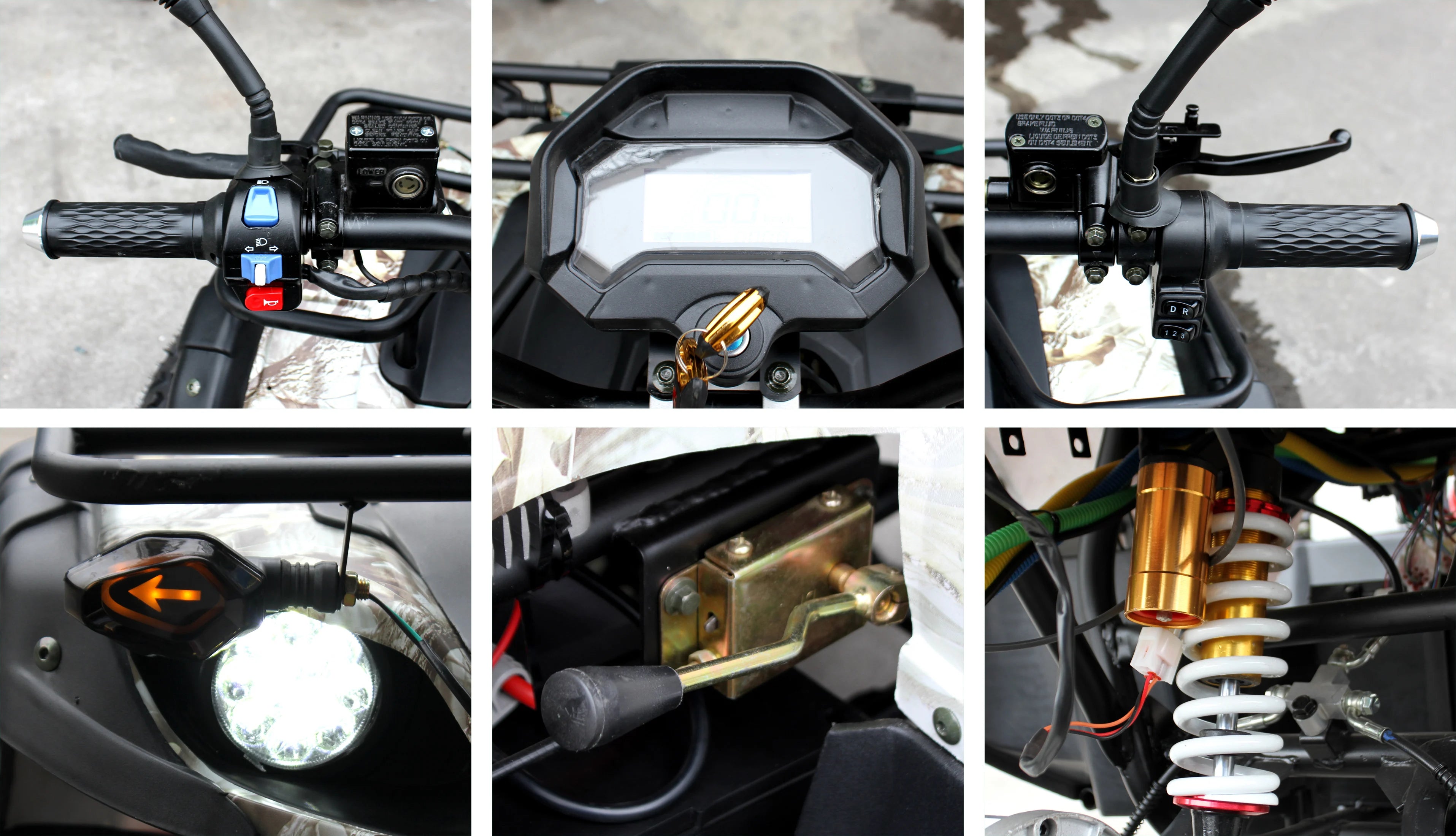 Factory Latest Design Quad Bike 72V2000W Adult Pit 4*4 Off-road Electric 4 Wheeler Quadricycle