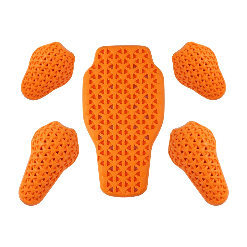WOSAWE Motorcycle Jacket Lining Protectors Pad Shoulders Elbow Back Armor Gear for Motocross Racing Skiing Skating Bike Cycling