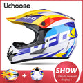 UCHOOSE Professional Motorcycle Helmet Motocross Off-Road Helm Children Moto Bike Accessories