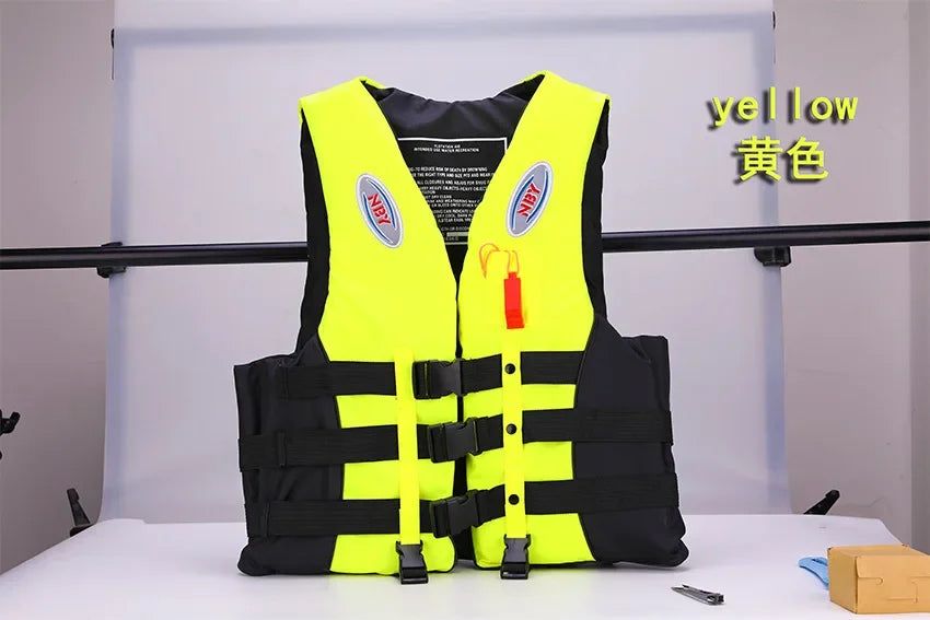Life Jacket Ski Motorboats Wakeboard Raft Rescue Boat Vest Swimming Fishing Drift Clothing for Adult Children
