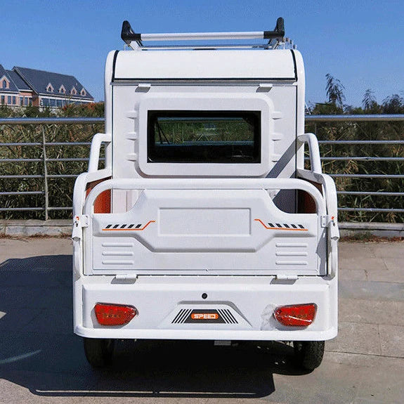 Cheap Price 800W Adults Three-wheel 3 Seat Fully Enclosed Electric Passenger Tricycle Cargo Scooter Pickup Truck Car For Sale