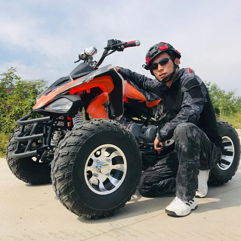 Winter Sport Quad Bikes Automatic Chain Drive Adults 4 Wheeler Atv Bike Adult Atv Off Road Motorcycle Snowmobile with Helmets