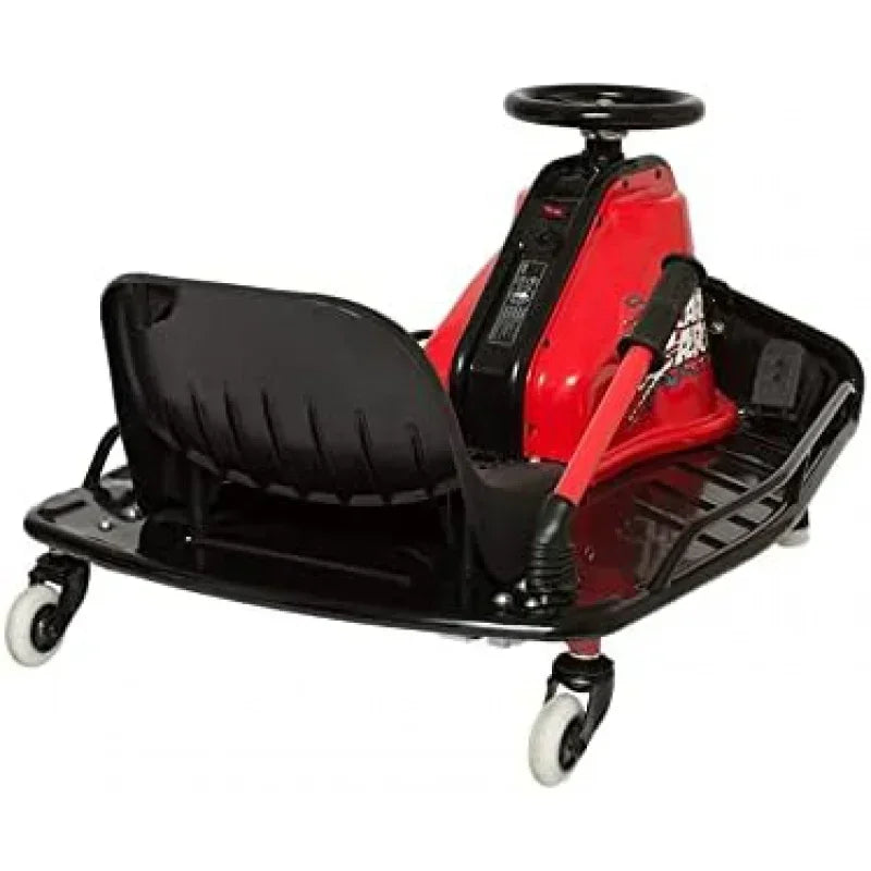 A Crazy Cart - 24V Electric Drifting Go Kart - Variable Speed, Up to 12 mph, Drift Bar for Controlled Drifts