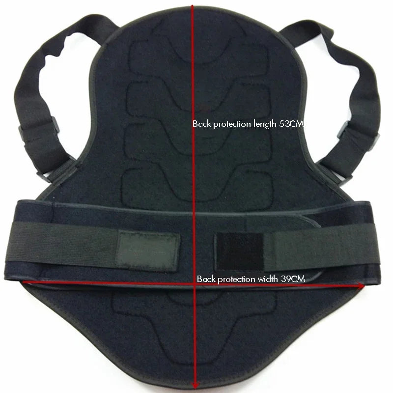 Motorcycle Armor Body Chest Back Spine Vest Protector Anti-Fall Vest Protective Gear, EVA Cushion for Skiing Riding Skating
